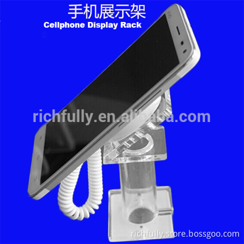Popular Anti-theft Crystal Acrylic Cellphone /Mobile Phone Display Rack/Holder with magnetic security